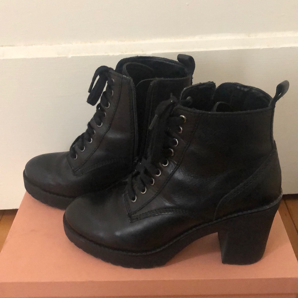 Steve Madden heeled combat boot